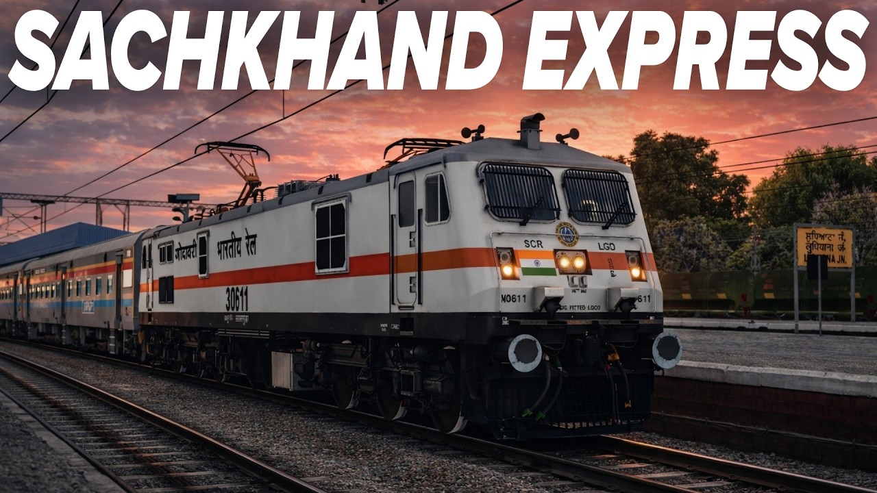 12715/Sachkhand Express (PT) सचखंड एक्सप्रेस Ludhiana To Amritsar Journey With LGD wap7 NR-V1