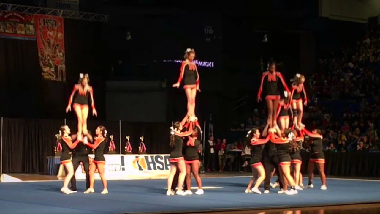 Normal Community High School performs at IHSA State Cheer Competition