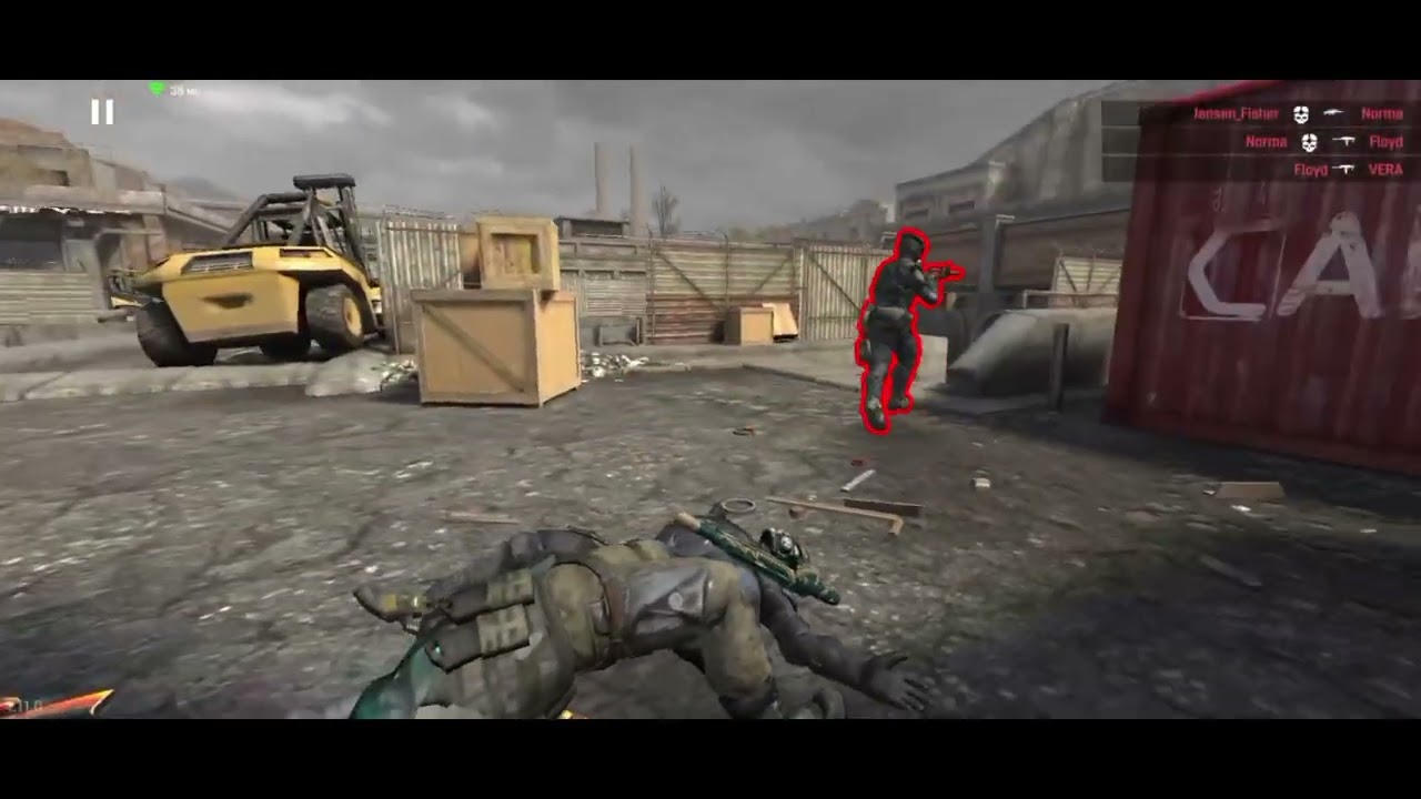 Геймплей игры Warface Go мясорубка на карте Порт
