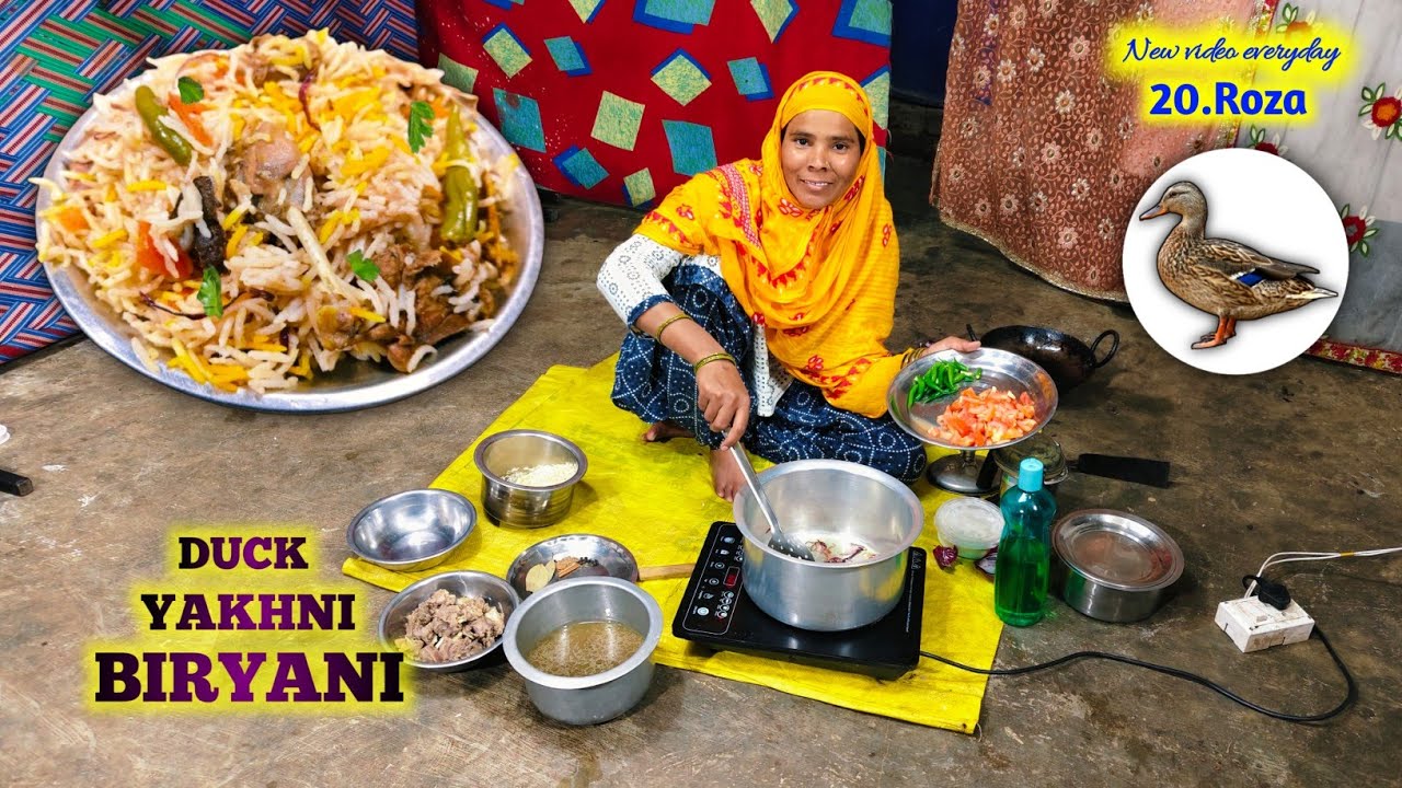 Duck Yakhni Biryani , Masha Allah Aaj Banaya || 20.Roza