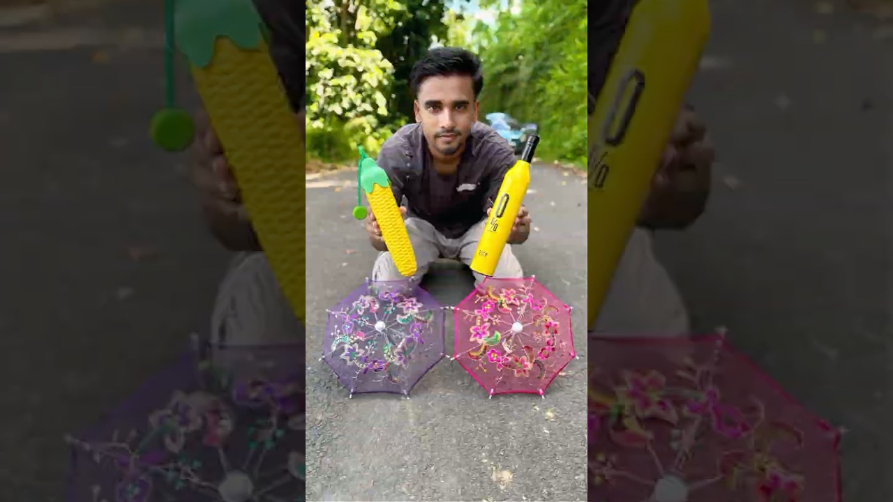 Распаковка японского зонта Smile против складного зонта Duita ⛱️ #shorts