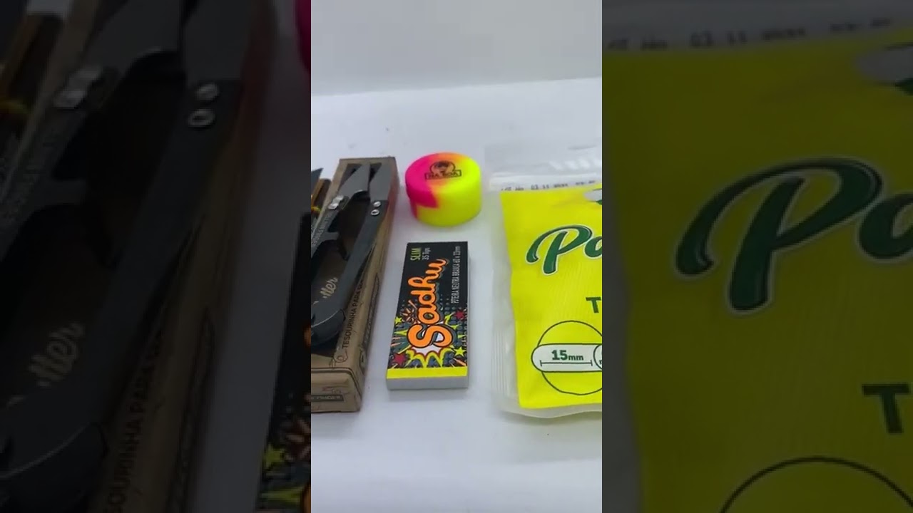 Kit Tesoura, sedas, slick, piteiras de papel e filtros