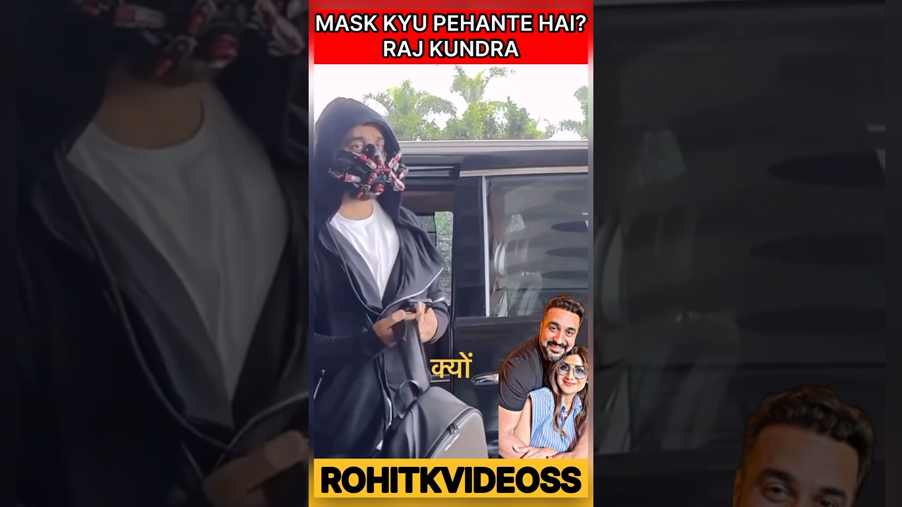 Why does Raj Kundra wear a mask? 🤯😨 #shorts #viralshorts