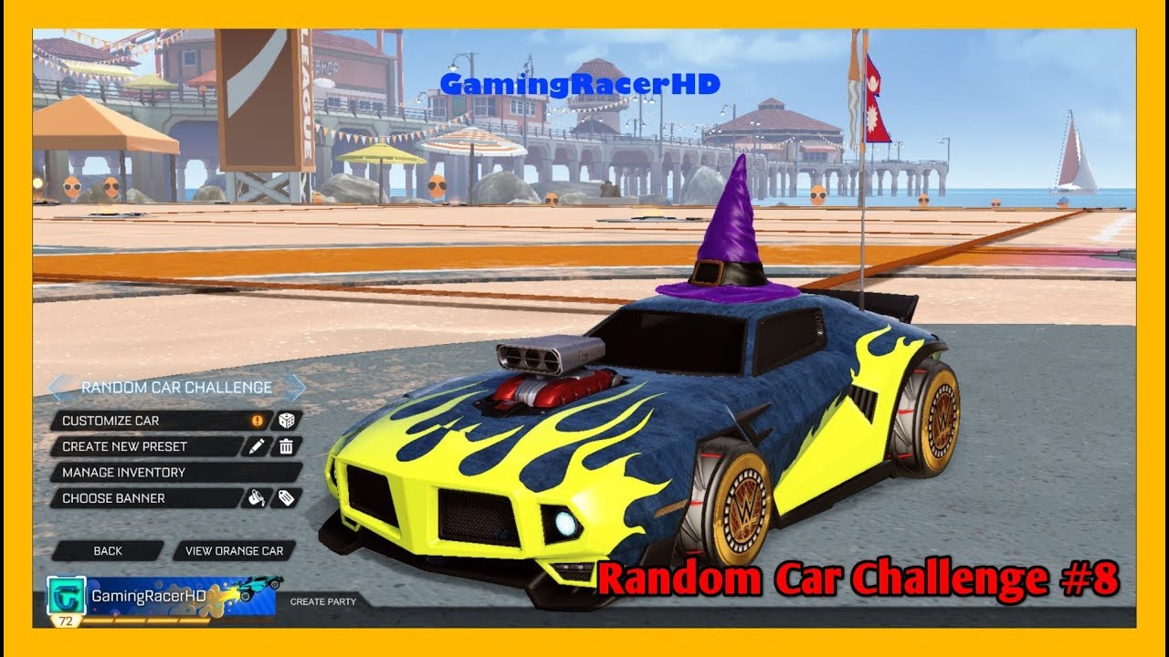 Rocket League - Random Car Challenge #8 - With GamingRacerHD! [1080p 60FPS]