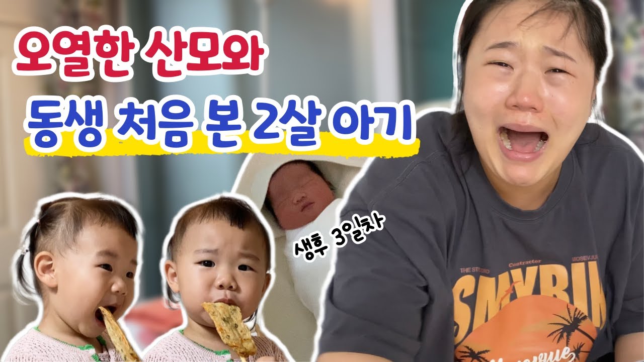 출산 끝❗️신생아 처음 본 26개월 아기🙈 엄마의 눈물ㅣ육아 브이로그