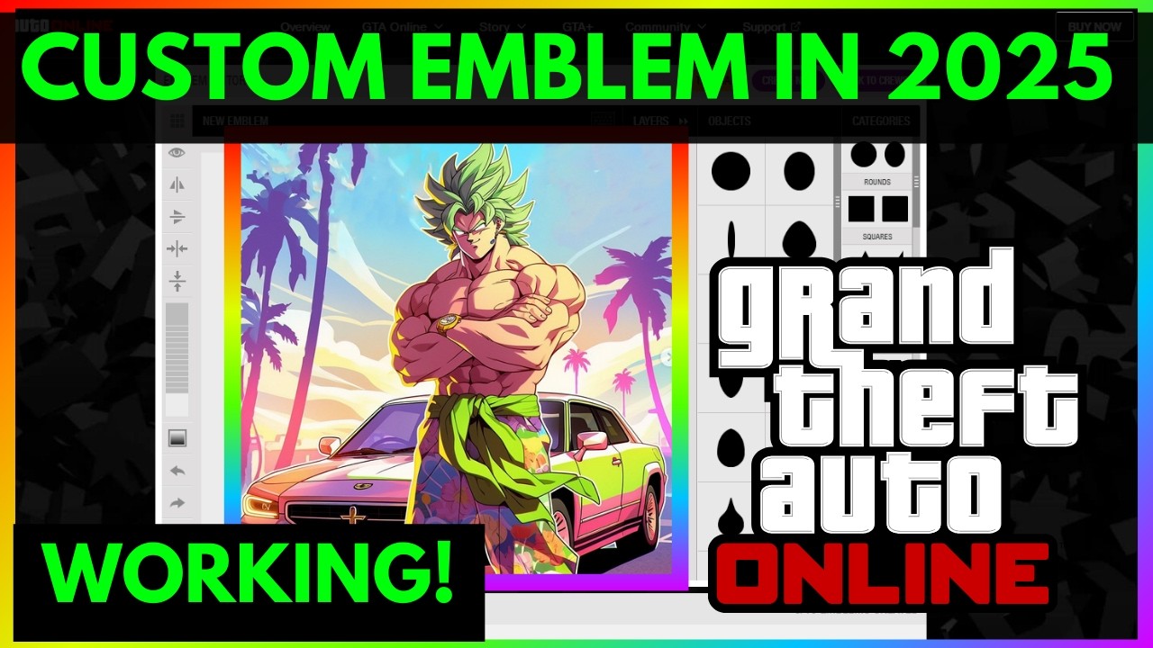 GTA 5 ONLINE HOW TO GET ANY CUSTOM EMBLEM IN 2025