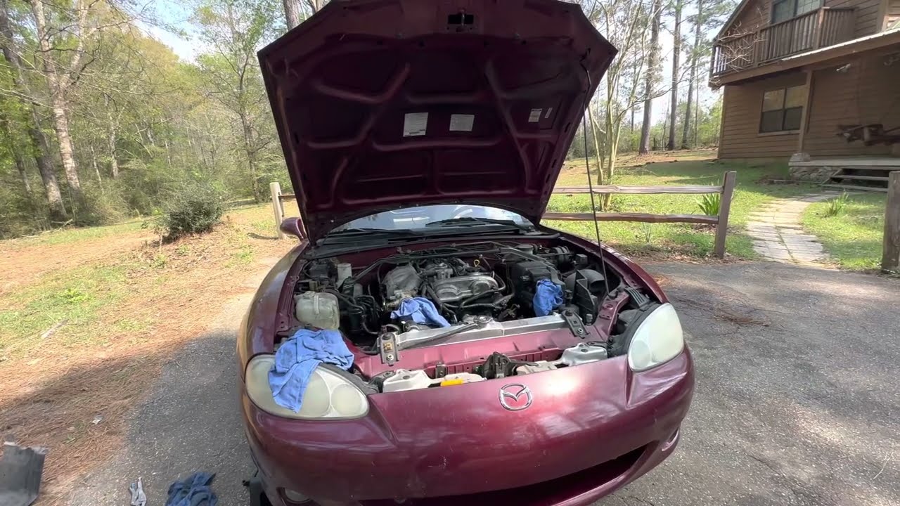 Miata coolant hose leak