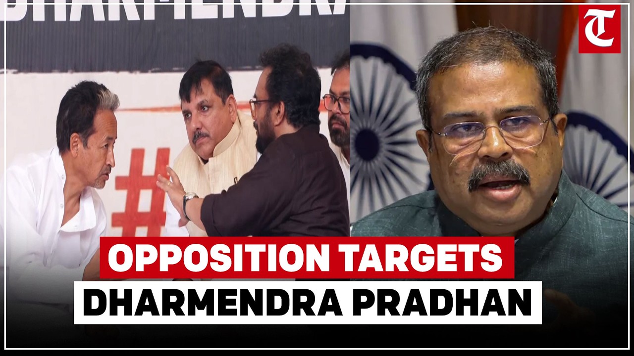 CJP Protest at Jantar Mantar: Sanjay Singh, John Brittas Demand Dharmendra Pradhan's Resignation