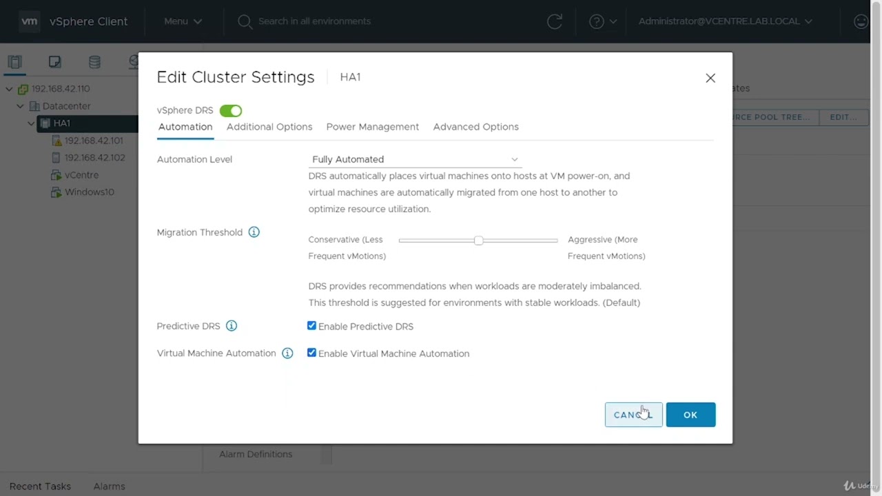 vSphere 7 Foundations 4.9 - vSphere Cluster Features - Avoid Performance Issues with Predictive DRS