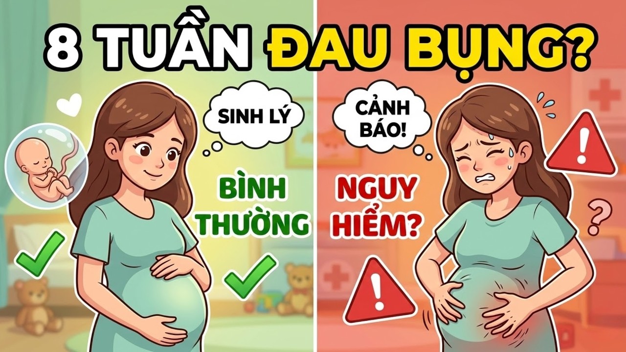 ĐAU BỤNG KHI MANG THAI 8 TUẦN   LÀ HIỆN TƯỢNG SINH