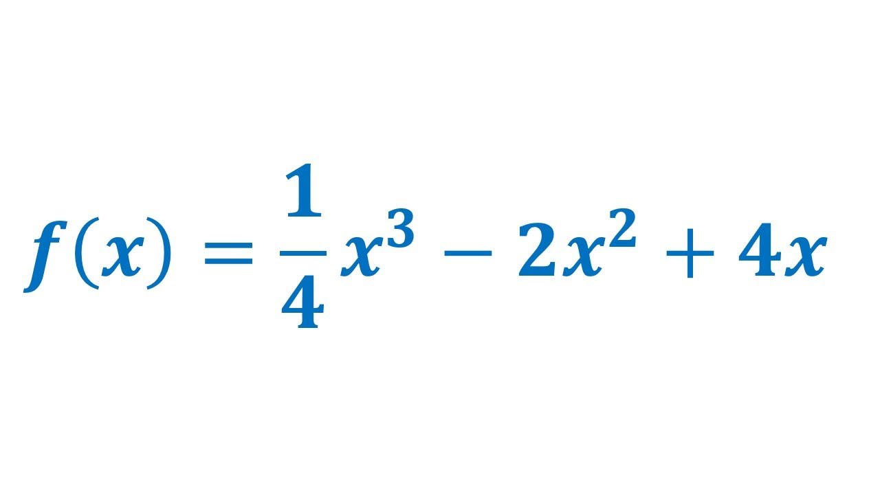 Mathematik 554 / Kurvendiskussion ganzrationaler Funktion 3. Grades