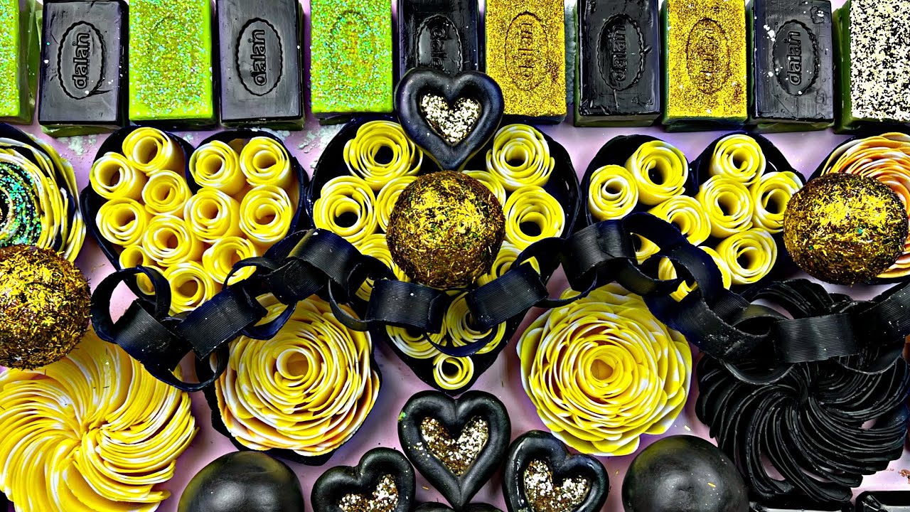 Crushing soap roses 🖤clay cracking 💛soap boxes with starch 🖤