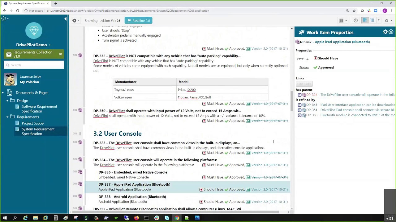Polarion Tips & Tricks - Effective Use of Baselines and Collections