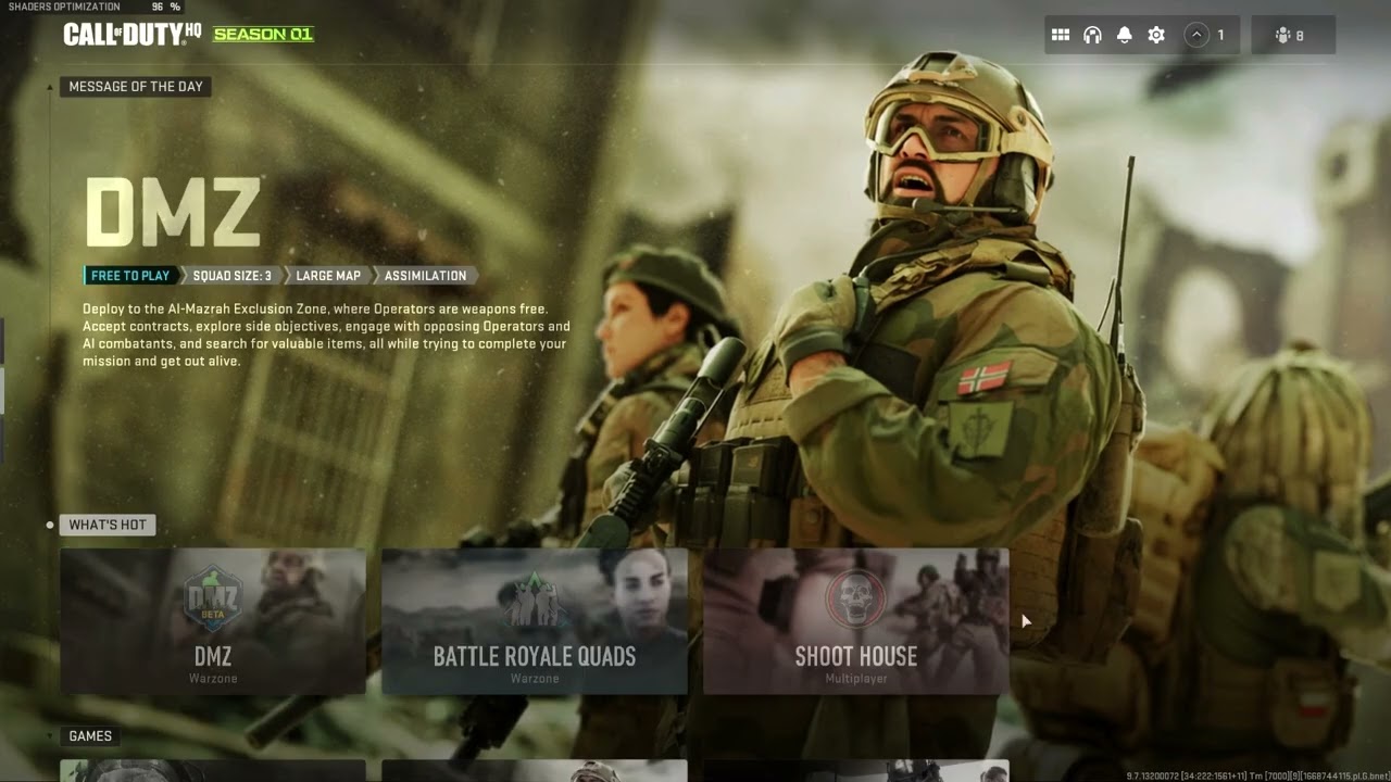 Warzone 2 first time opening.