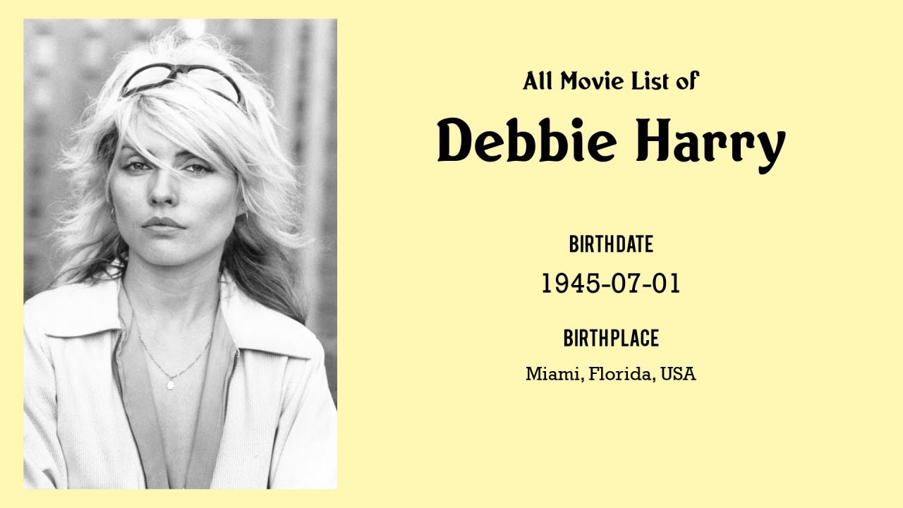 Debbie Harry Movies list Debbie Harry| Filmography of Debbie Harry