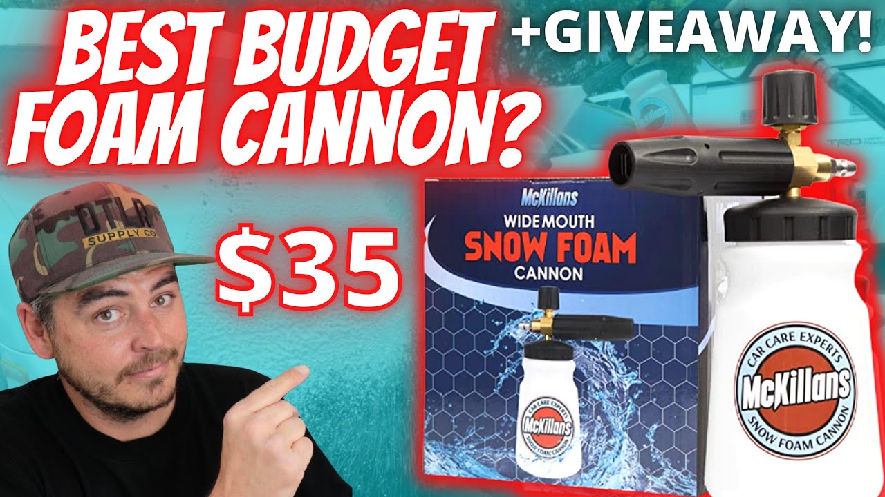 Cheap FOAM CANNON for car wash | Mckillans Foam Cannon + GIVEWAY!