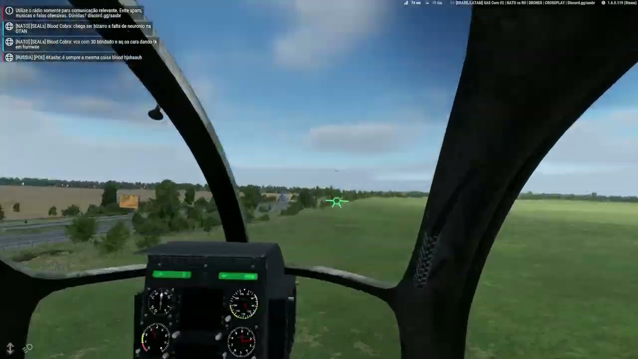 tentando pilotar