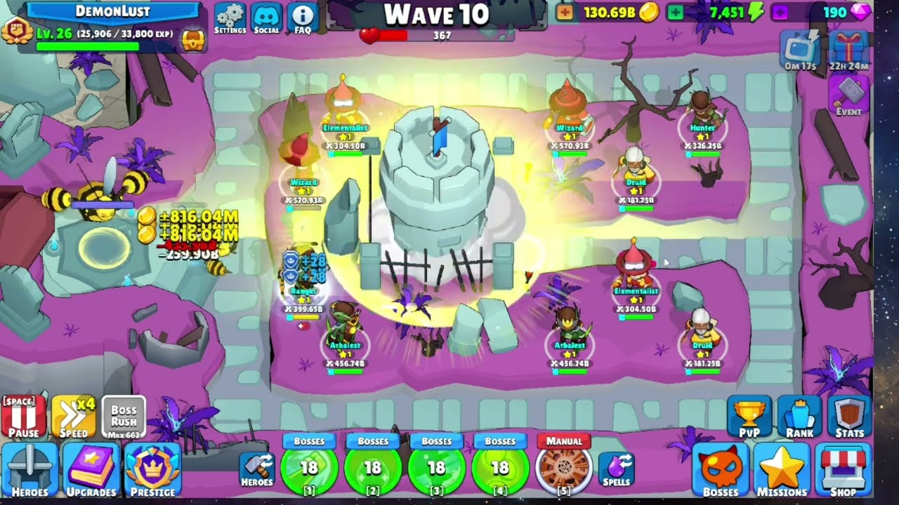 Idle Hero TD even more progression