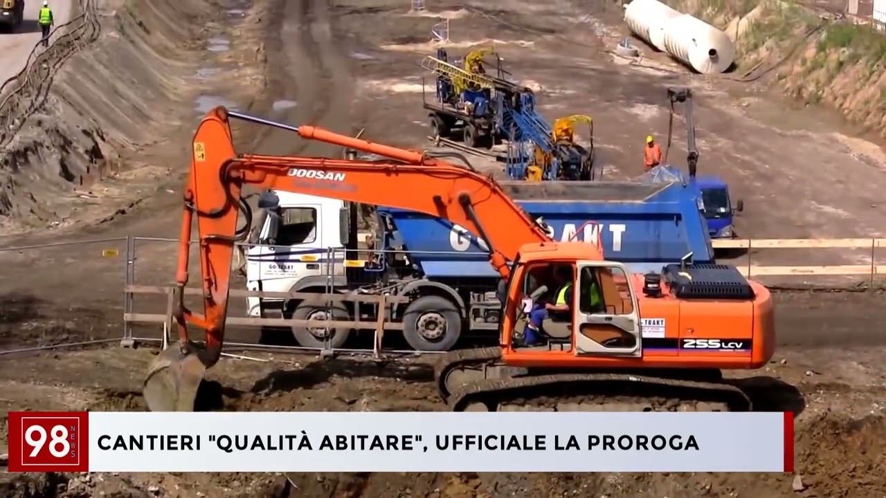 CANTIERI ''QUALITÀ ABITARE'', UFFICIALE LA PROROGA