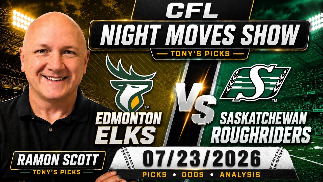 Elks против Roughriders: ставки и прогнозы на CFL, 23.07.26 | Night Moves Show