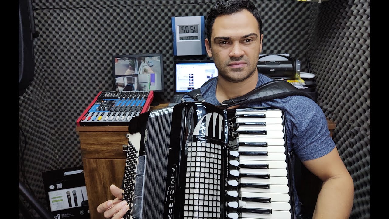 Vídeo Aula Acordeon-Tico Tico no Fubá l Solo Completo