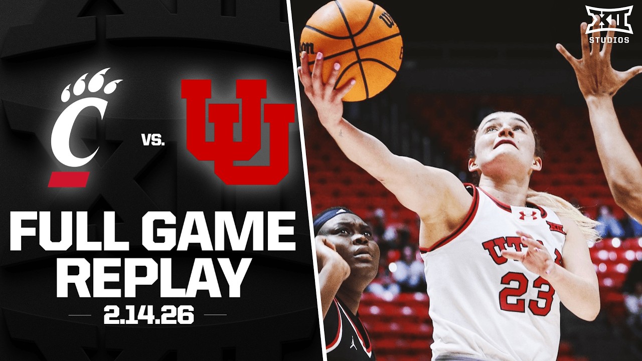 Cincinnati vs. Utah Full Game Replay (2.14.26) | 2025-26 Big 12 Women's Basketball