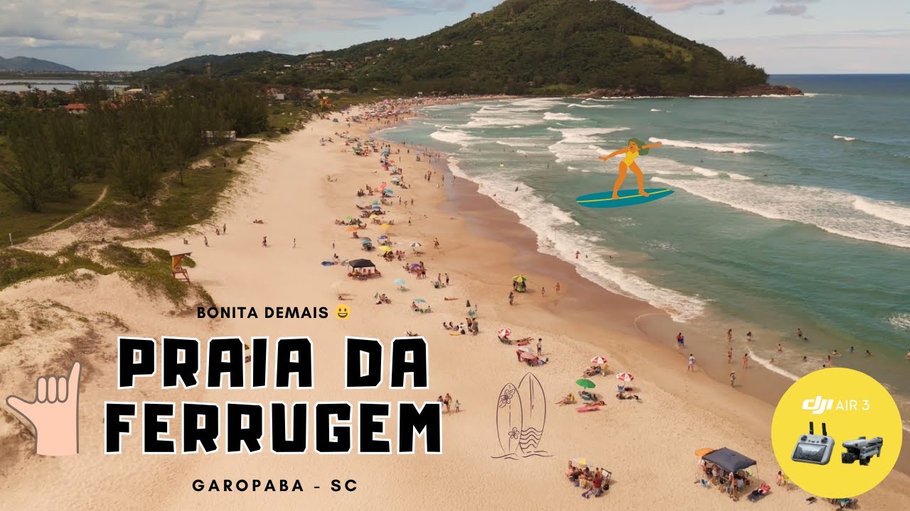 A MECA do surfe: PRAIA DA FERRUGEM, em Garopaba - BONITO DEMAIS!!