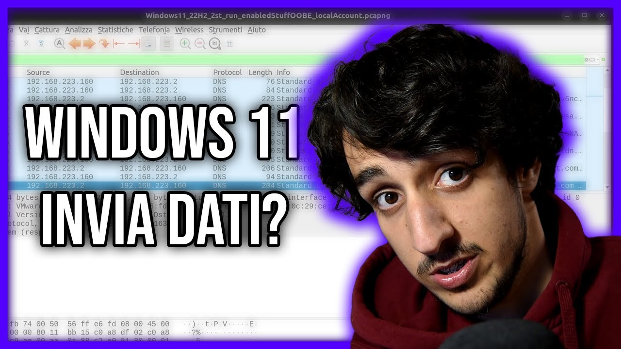 WINDOWS 11 È SPYWARE? - Analisi Wireshark