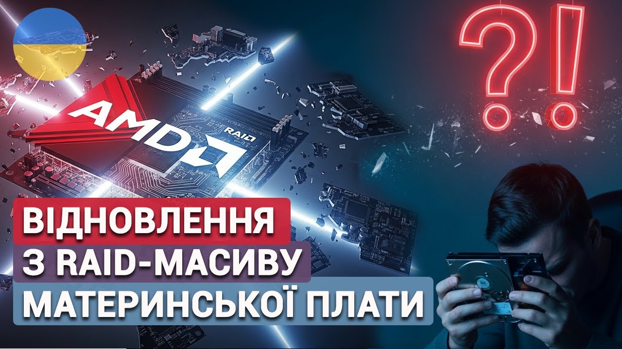 Як відновити дані з RAID-масиву материнської плати на базі процесора AMD (RAIDXpert2)