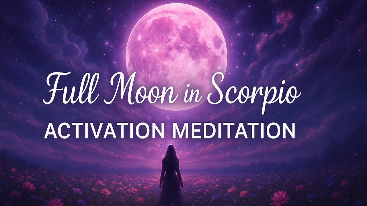 FULL MOON IN SCORPIO | Activation Meditation for Rebirth & Emotional Healing #fullmoonritual