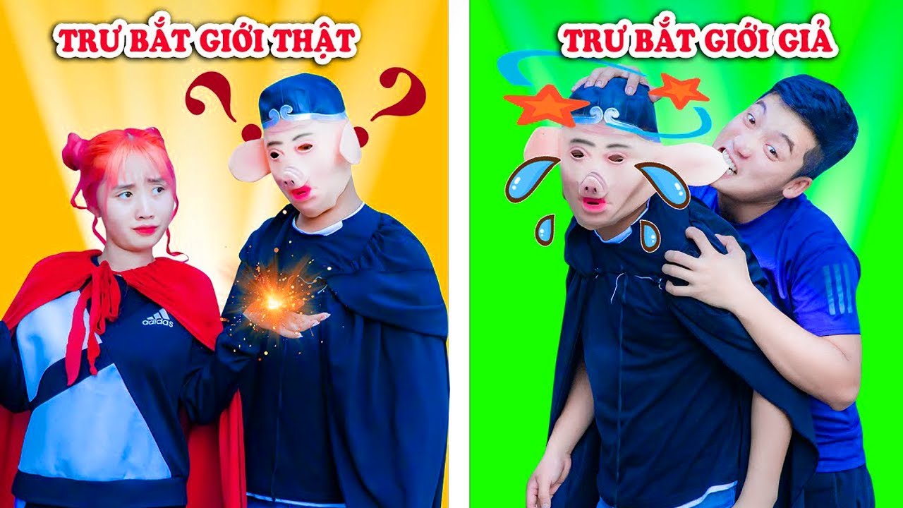 Trư Bát Giới Giả Vs Trư Bắt Giới Thật - NATRA HẠT TIÊU Dùng Siêu Năng Lực Đặc Biệt - TÁO XANH TV