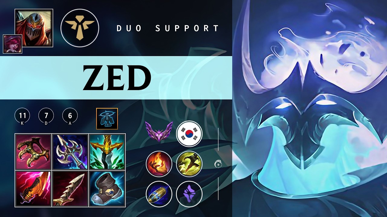 Zed Support vs Thresh - KR Master Patch 26.05