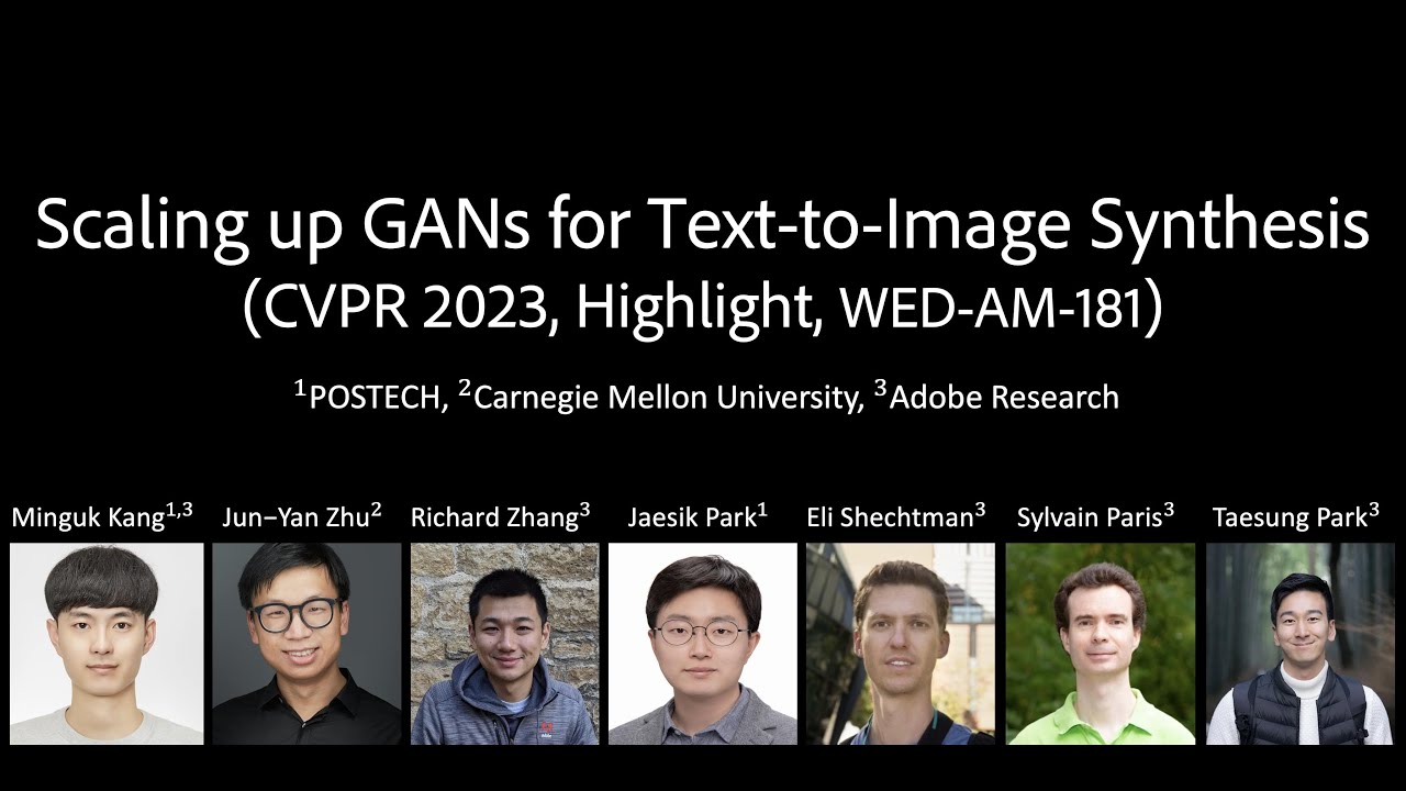 Scaling up GANs for Text-to-Image Synthesis (CVPR 2023, Highlight)