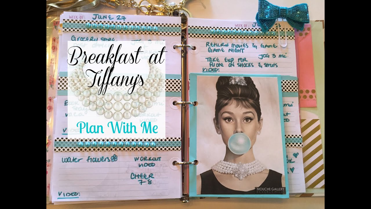 Plan With Me | TDS Planner | BREAKFAST AT TIFFANY'S THEME