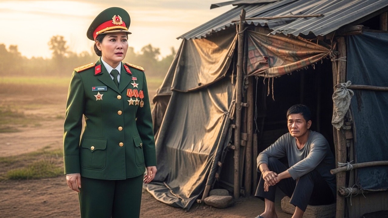 Nữ Thiếu Tướng Trở Về Thăm Con – Sững Sờ Khi Thấy Chồng Cũ Sống Trong Căn Lều Nghèo