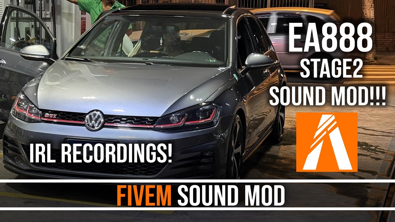 Модификация звука автомобиля FiveM - Volkswagen EA888 Stage 2: выпускная труба, средняя часть вых...