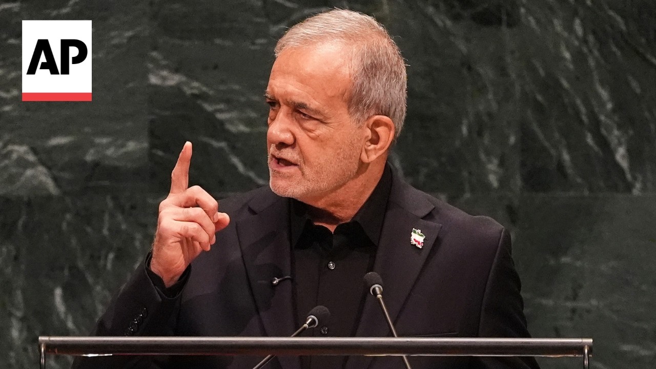 Iran's president delivers a defiant speech at the UN General Assembly