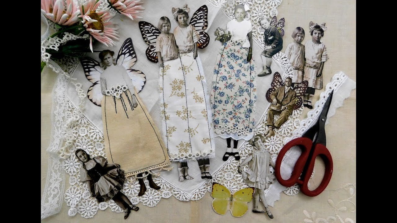SomerSet Studio Project - Winged Paper Dolls Tutorial