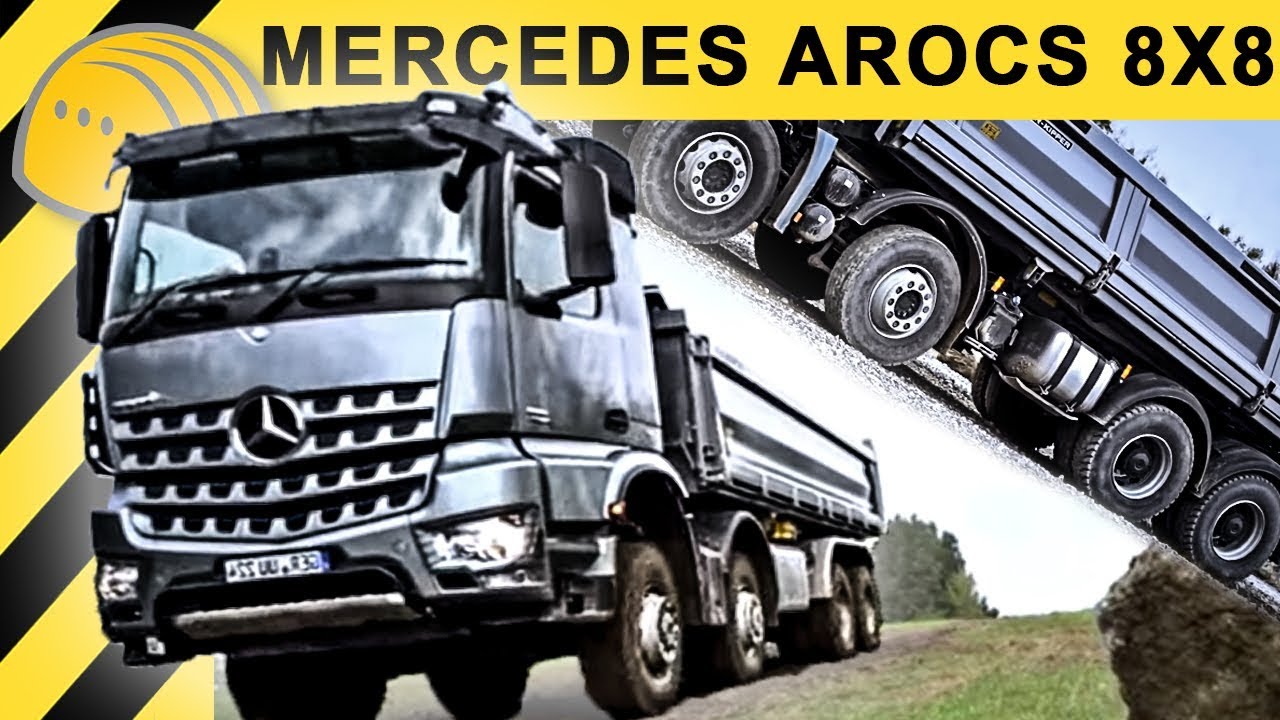 Внедорожный самосвал Mercedes-Benz Arocs 8x8, тест в Штейнбруке и детальное знакомство - Bauforum24