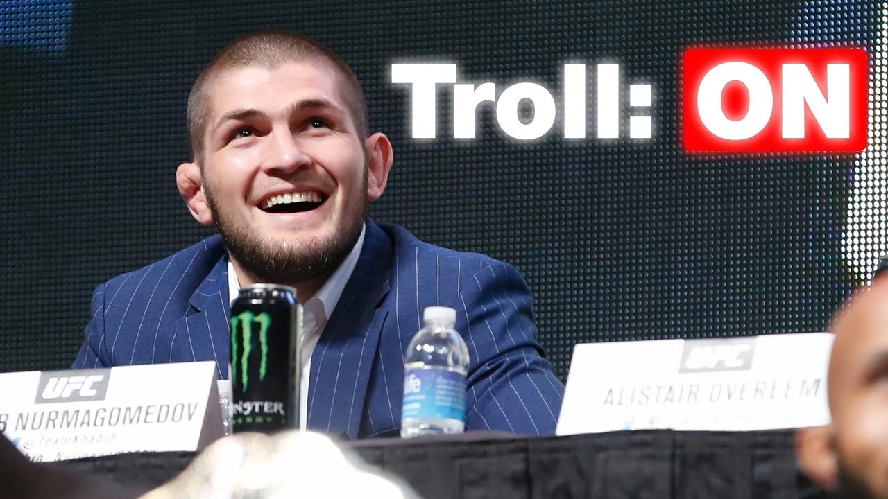 Khabib being a troll for 7 minutes straight