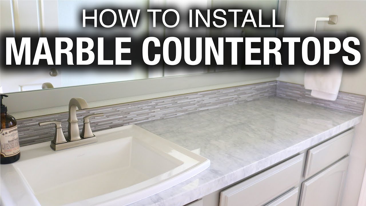 How to Install Marble or Granite Countertops in a Bathroom
