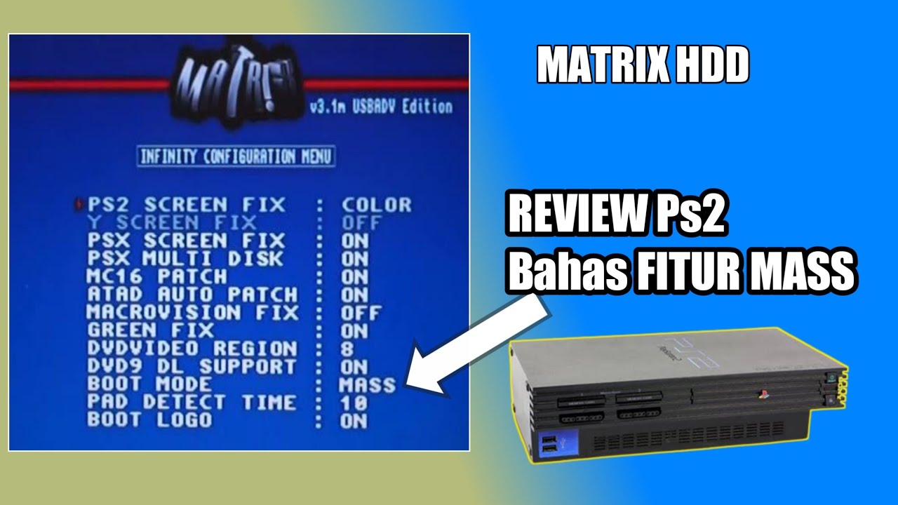 REVIEW Ps2 HDD Dan BAHAS FITUR MASS