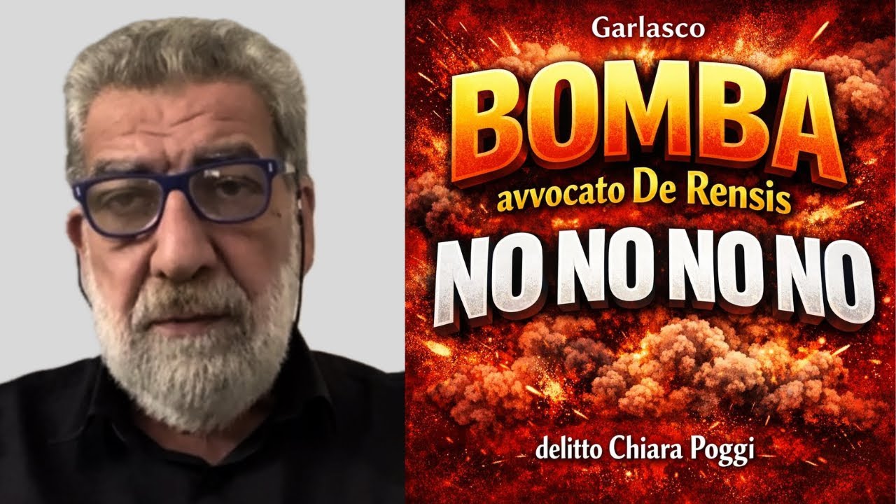 Garlasco. Bomba avvocato de Rensis. No No No No No . Delitto Chiara Poggi 