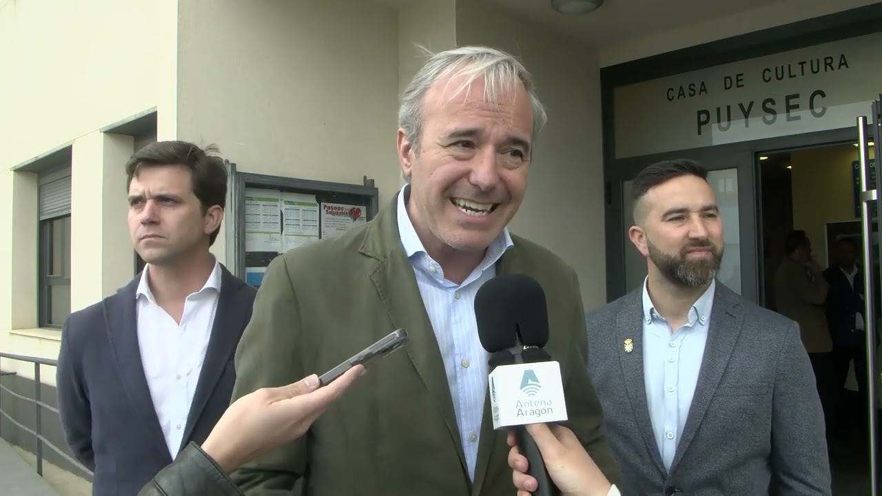 Declaraciones de JORGE AZCÓN, Alcalde de Zaragoza, en PINSEQUE