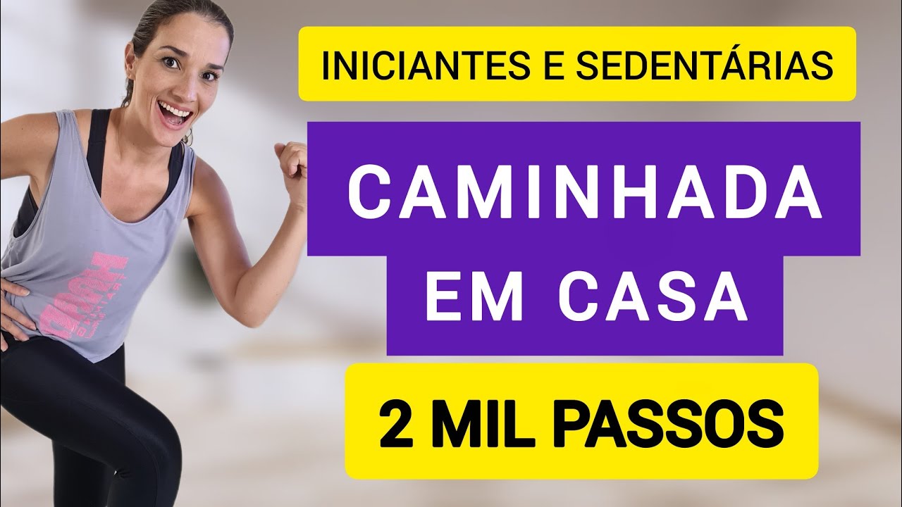 CAMINHADA EM CASA 2MIL PASSOS - 15 MIN | Exercícios sem impacto para emagrecer | Leila Franz
