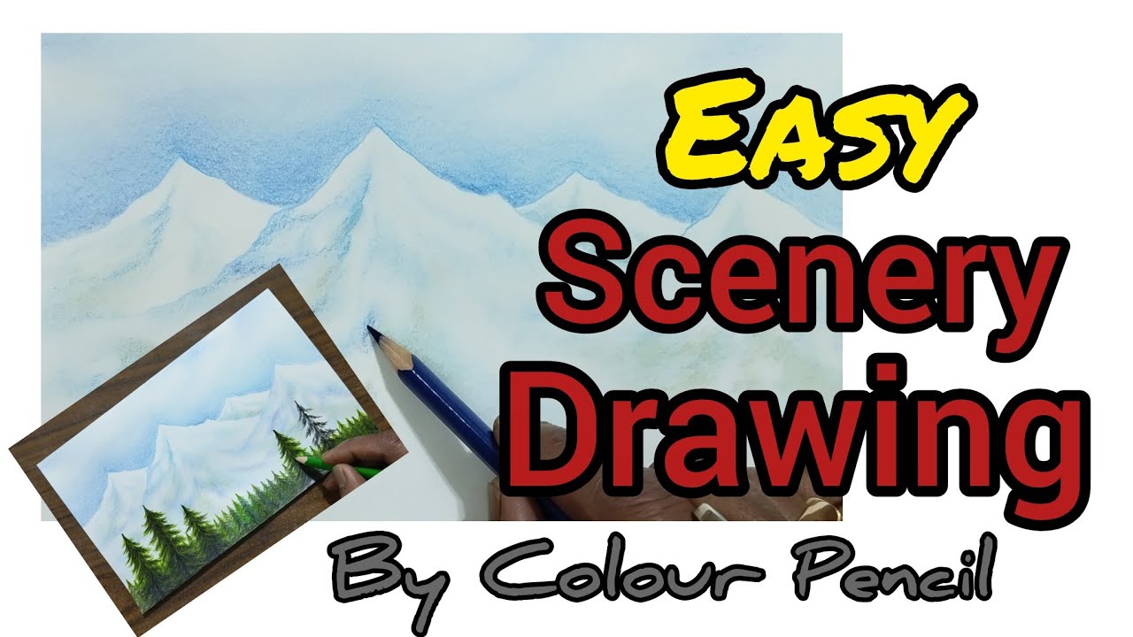 Scenery Drawing Easy. সহজ সিনারী ড্রইং  