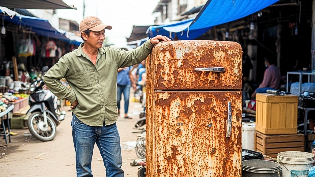 Anh Thợ Nghèo Mua Chiếc Tủ Lạnh Cũ Giá Rẻ — Không Ngờ Thứ Bên Trong Thay Đổi Cả Cuộc Đời Anh