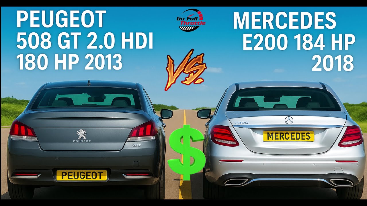 Peugeot 508 GT 180 HP vs Mercedes E200 184 HP – Diesel vs Petrol Money Showdown