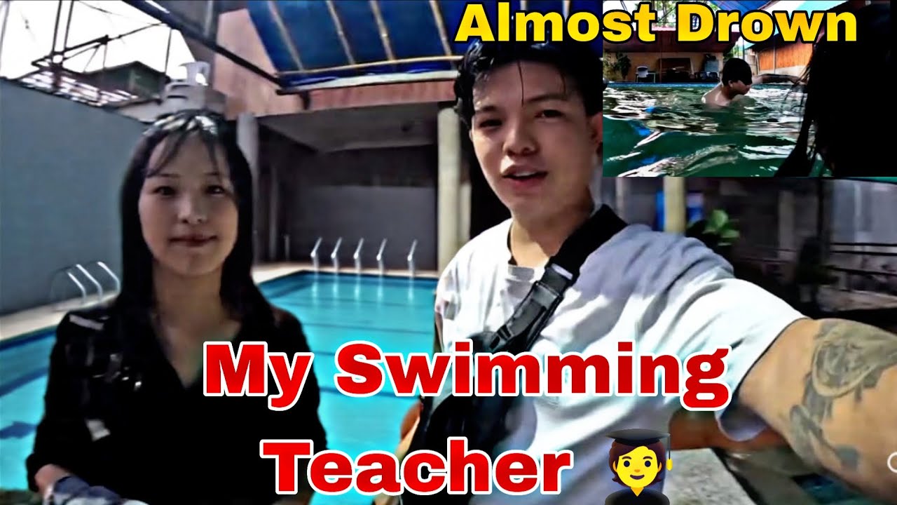 She is Teaching me How to Swim But I Almost Drown 😵‍💫😨#nagaland #swimmingpool @KmyNagaChannel 