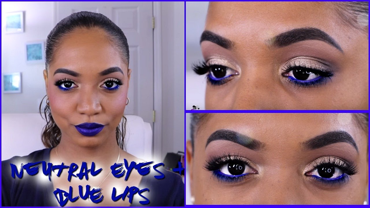 Get Ready With Me ✿ MAKEUP TUTORIAL ✿ NEUTRAL Eyes w/ BOLD BLUE Lips LOOK!